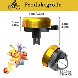 Bicycle Bell for Children's Bicycle, Boys Girls Gift for Birthday, Children's Day (Yellow 01)