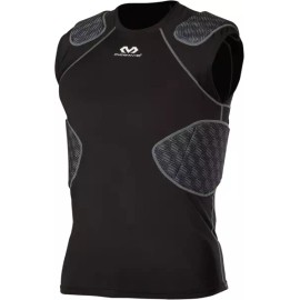 McDavid 맥데이비드 라이벌 통합 패딩 축구 셔츠 5패드 압축 [Small] McDavid Rival Integrated Padded Soccer Shirt 5-Pad Compression [Small]