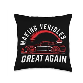 Auto Detailing Expert Car Cleaning Car Wash Car Detailer Throw Pillow