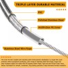 CB 40" Stainless Steel Throttle and Idle Cable Kit For