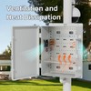 Joinfworld Vented Outdoor Enclosure Box 18.1x12.6x6.4 Outdoor WiFi Enclosure Waterproof