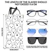 BHAHB 2 PCS Glasses Eyeglass Sunglasses Case Pouch Soft PU
