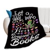 Just A Girl Who Loves Dragons and Books Blanket Cute