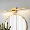 CCYCOL Gold Bathroom Vanity Light Fixtures - 30 inch Rotatable
