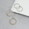 JewelVOX Earrings, Hoop Simple, 1.2 inches (3.0 cm), Non-Hole Earrings,