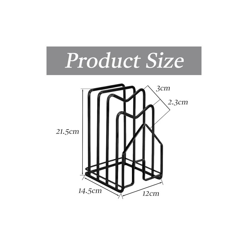 Cutting Board Rack, All-in-One Pot Lid & Chopping Board Organizer