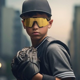 X-TIGER Polarized Kids Sunglasses Youth Baseball Sunglasses UV400 Boys Girls Sports Sun Glasses for Softball Cycling Scooter