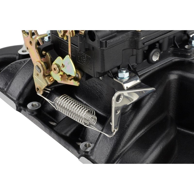 Speedway Motors Carburetor Bracket with Dual Throttle Return Springs, Polished