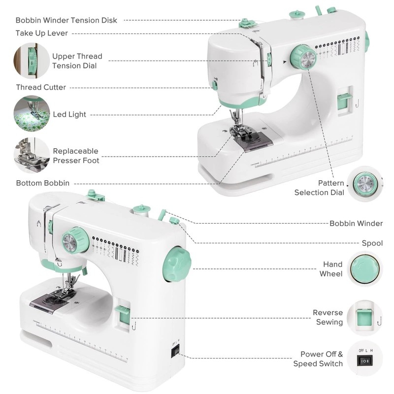 Portable Electric Mini Sewing Machine for Beginners