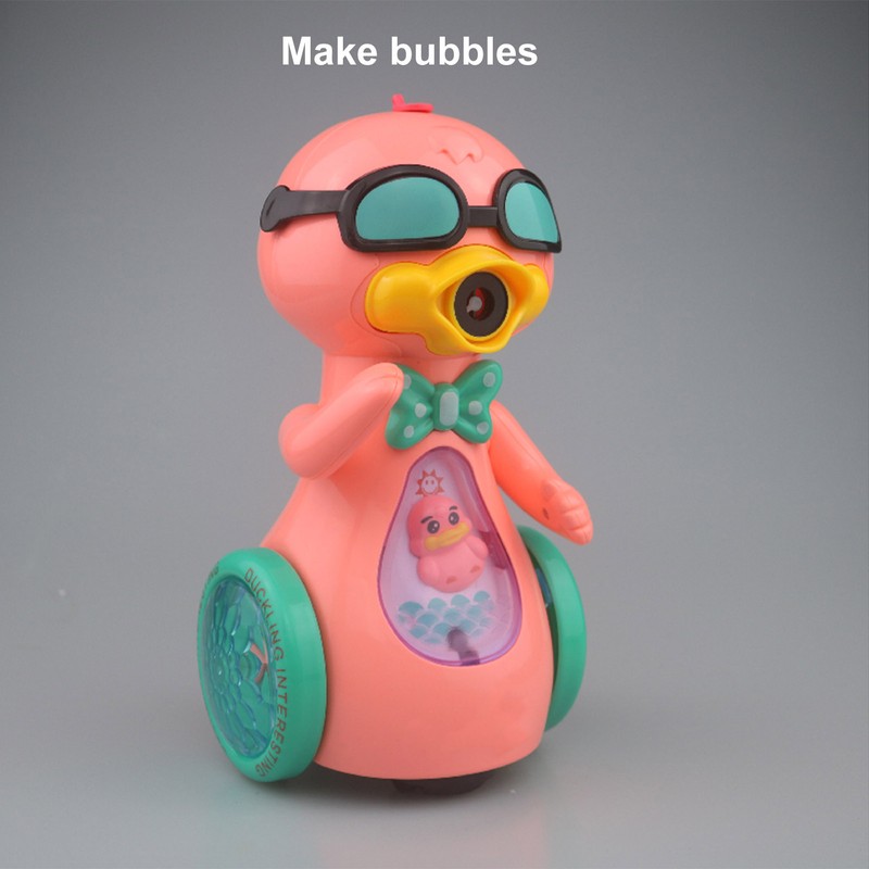 Kid's Electric Bubble Machine Automatic Bubble Maker Cartoon Duck Bubble