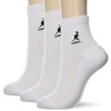 Kangol Ankle Short Socks, Assorted (white x 3)