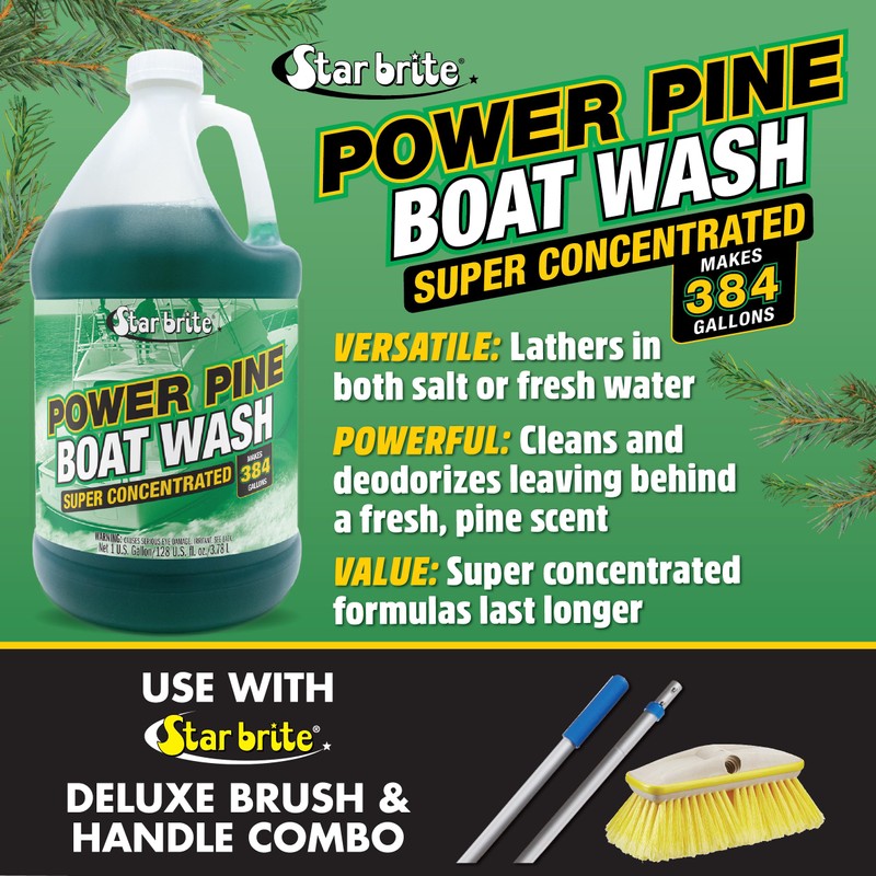 STAR BRITE Power Pine Boat Wash Super Concentrate - Makes