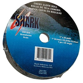 Shark 12996 Industries 1 1/2" x 50 Yds A/O Emery Cloth Roll 180 Grit