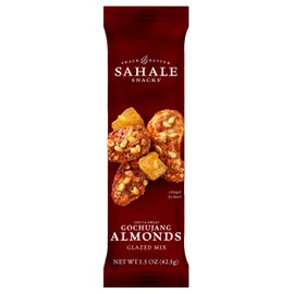 Sahale Snacks Gochujang Almonds Glazed Mix, 1.5 oz Bags (18 Packs) - Dry-Roasted Deluxe Mixed Nuts Inspired By Traditional Korean BBQ - Non-GMO, Kosher, & Certified Gluten-Free Snacks