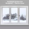 Preshwous Window Insulation Kit, Transparent Cuttable Window Film with Adhesive