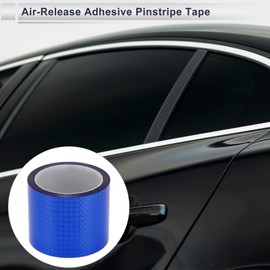 RATCHROLL 1 Roll Universal Air-Release Adhesive Pinstripe Tape Holographic Automotive Pinstriping Tape Blue 164.04ft x 3.15"