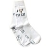 bring me socks CAT1 Socks, White/Grey, One Size