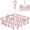 DDhayyp Clothes Drying Hanger with 32 Clips, Foldable Design Multi-Functional