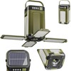 Outdoor Foldable LED Camping Lantern, Rechargeable Camping Light with Solar