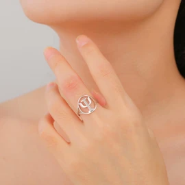 Amaxer Psi Symbol Ring for Women Stainless Steel Greek Alphabet Psychology Psychiatry Psi Symbol Finger Ring Dainty Jewelry, Stainless Steel, No Gemstone