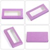 30 Pcs Glitter Empty Lash Boxes, Clear Window Eyelash Packaging