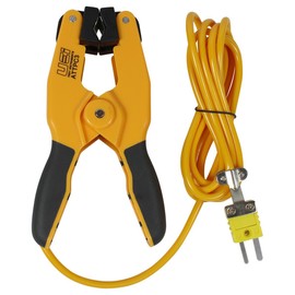 UEi Test Instruments ATTPC3 Pipe Clamp K-Type Thermocouple adapter, HVAC Temperature Probe for Clamp Meters, Surface Thermometer for Boiler and AC Line Temperature Readings