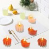 Summer Fresh Citrus Scented 12-Pack Gradient Orange Tea Light Candles
