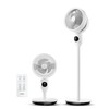 Candy Standing Fan for Bedroom, 3 Heights Adjustable Pedestal Fan