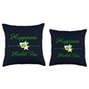 Happiness is Herbal Tea Funny Tea Lovers Design Throw Pillow