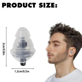 Noise Reduction Earplugs Hearing Protection Earplugs High Fidelity 27db Noise Reduction Anti-noise Earplugs Concert Drummer Party Hearing Protection Black