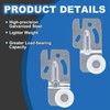 vibedor 4 Pcs Closet Sliding Door Roller, Hardware Kit Wardrobe