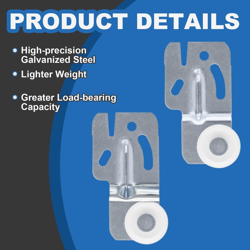 vibedor 4 Pcs Closet Sliding Door Roller, Hardware Kit Wardrobe