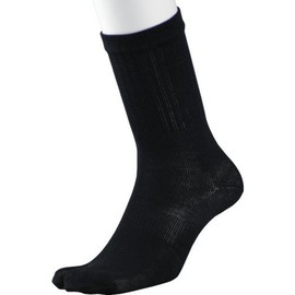 Fukutoku 4076-3P-L Socks with Strongest Equipment Kai Tech Finger Mat Black