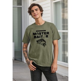 Funny Fishing Shirts for Men Fishing Gifts Humor Fish Graphic Tee Fisherman Gift Short Sleeve Tops Green