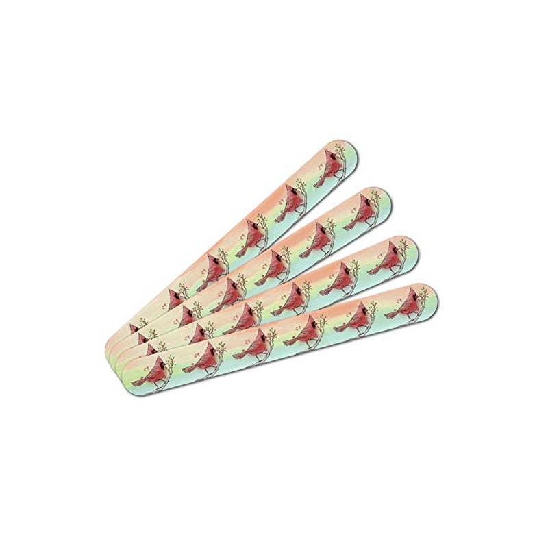 Northern Cardinal Watercolor Northeastern Bird Double-Sided Nail File Emery Board