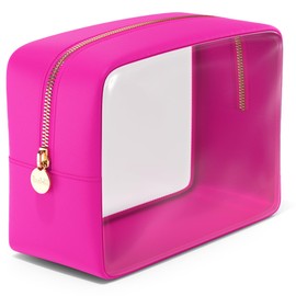 Embla Clear Makeup Bag with Zipper Pouch, Clear Cosmetic Bag Organizer for Traveling, TSA Approved Travel Toiletry Bag, Travel Accessories Essentials Makeup Bag for Women, Cute Makeup Bag for Purse