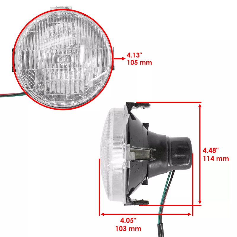 Caltric Left & Right Headlight Kit For Yamaha Banshee 350