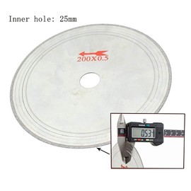 𝐉𝐔𝐍𝐋𝐈𝐗𝐍 2 Pcs 8" Extra Thin Lapidary Saw Blade, 25mm Arbor Hole Diamond Saw Blade Lapidary Cutting Disc Saws Jewelry Tools