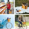 RAYMACE Bicycle Basket Dog Bike Handlebar Basket Front,Folding Detachable Quick