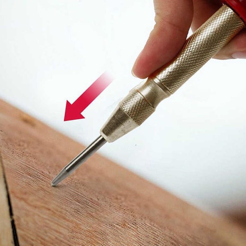 XUKZIMA 1 Pcs Automatic Center Punch, 5" Spring Loaded Center
