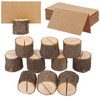Place Card Holders, 10 Pcs Rustic Real Wood with Wooden