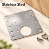 Cabinet Hinge Repair Plate Kit – 10 Set Stainless Steel