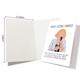 Nchigedy Wedding Thank You Card, Smooth Heavy Card Stock, Gold Envelope