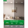 zouzai 12 Pack 6 Inch 6000k/5000k/4000k/3000k/2700k 5CCT Selectable Ultra-Thin LED