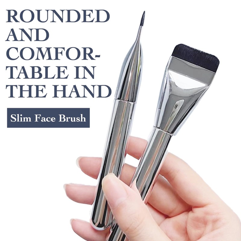 Landrain 2 Stück Ultra Thin Make Up Foundation Brush, Makeup