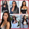 Rruaneal 28 Inch Straight Glueless Wigs Human Hair Pre Plucked