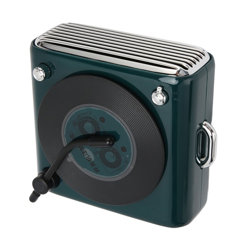 Bluetooth 5.0 Speaker Vinly Record Player Style Old Fashioned Classic