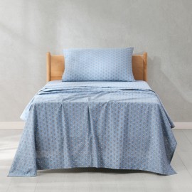 Lush Decor Freesia Cotton Sheet Set 3 Piece Set Twin Blue - Floral Sheets - Blue Bed Sheets - Dorm Decor - Teen Bedding - Vintage Coquette Style