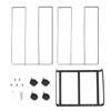 QWORK Heavy-Duty Carbon Steel Carton Storage Rack with Lockable Wheels,
