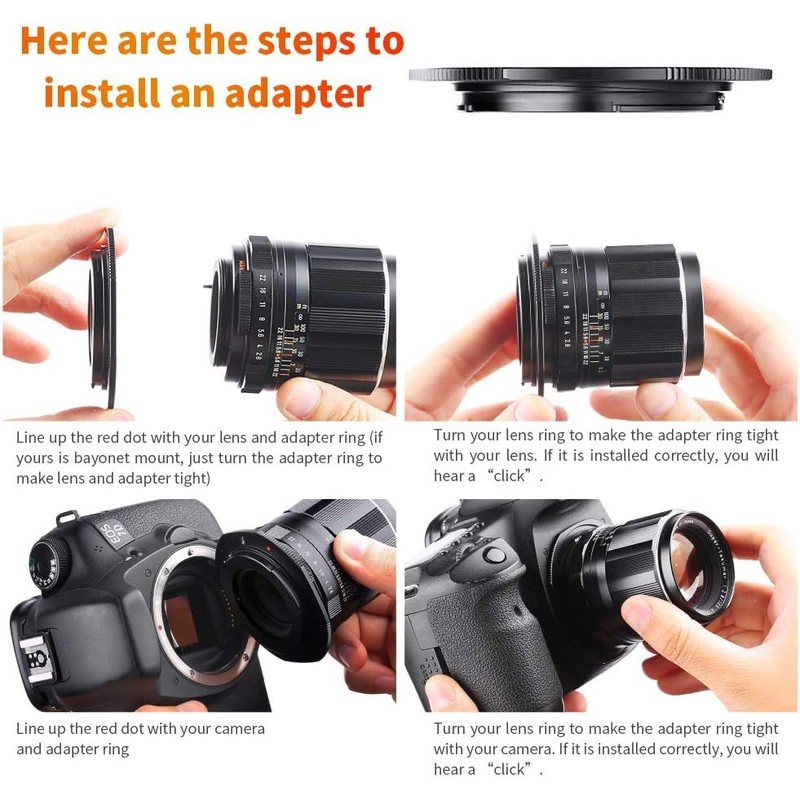 Yangers AF Confirm M42-EOS Mount Lens Ring Adapter 3.0 Chip